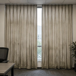 Before Commercial Office Curtain Cleaning
