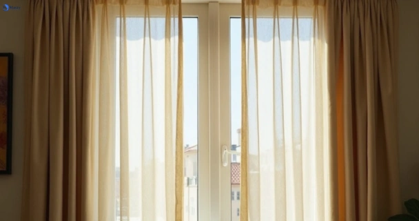 Dull dusty drapes in chuwar before professional cleaning